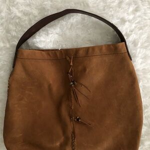 Lucky Brand Tan Leather Hobo Bag